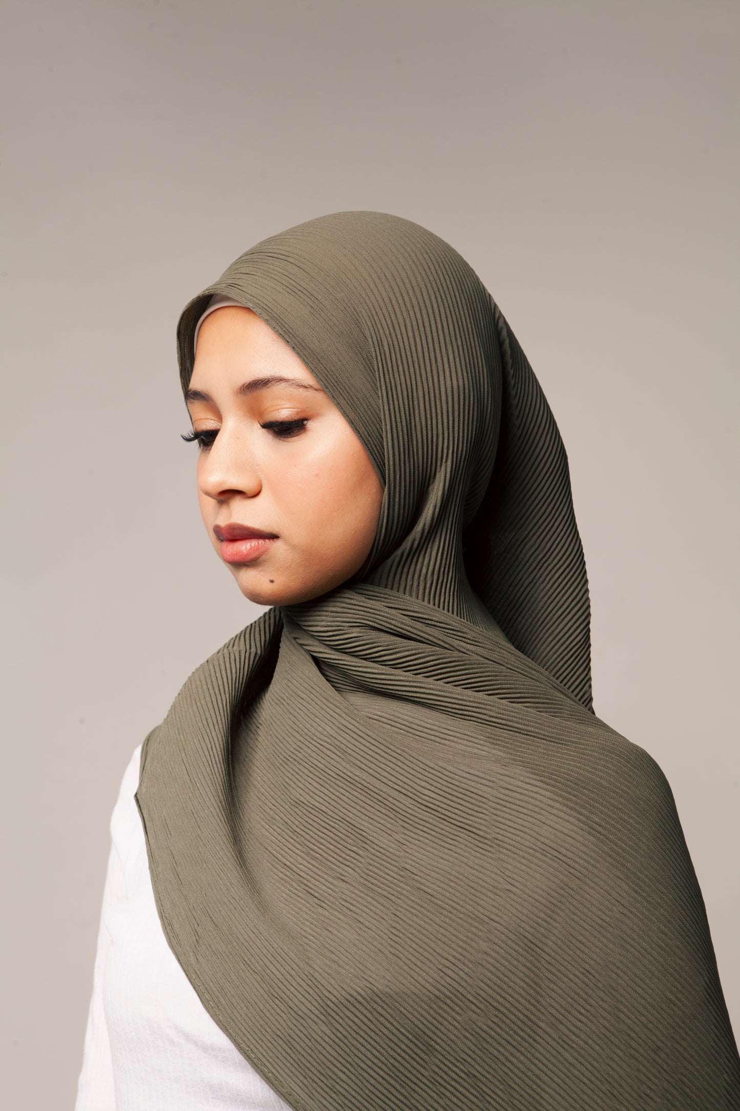 Dark Green Pleated