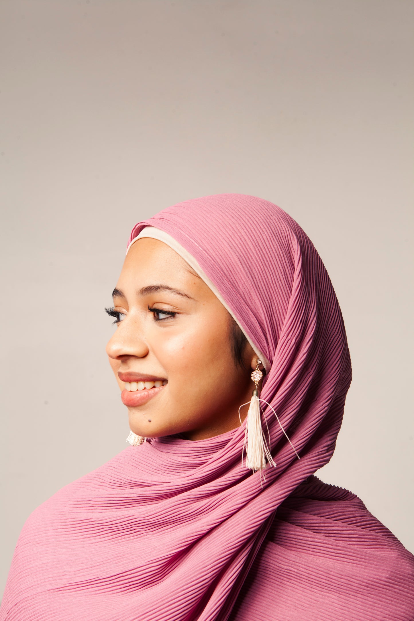 Pink Pleated