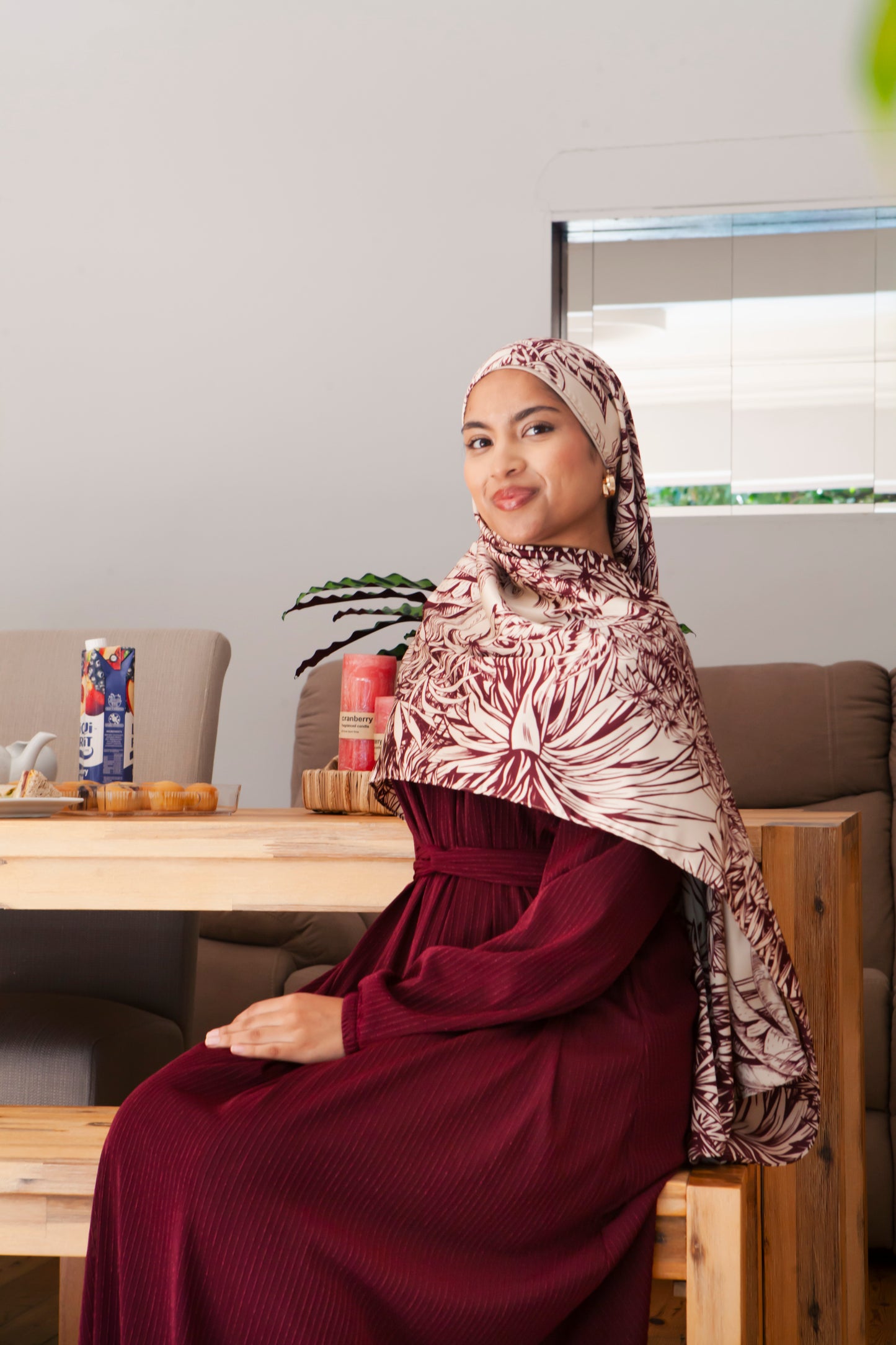 Amara Maroon Dress