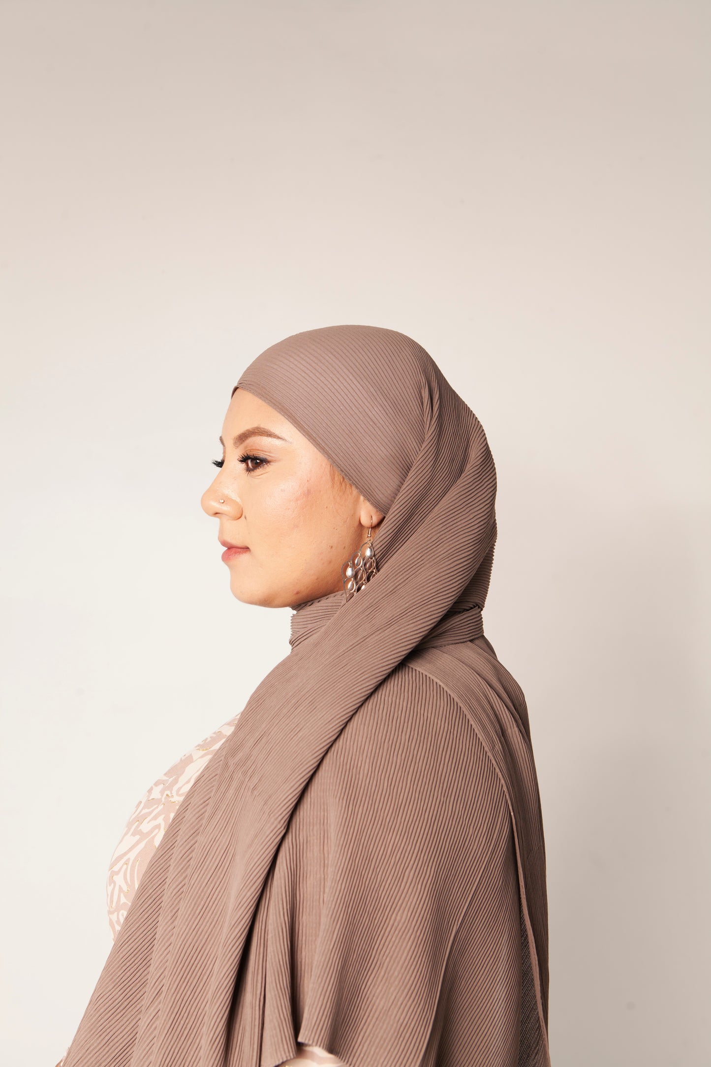 Brown Pleated