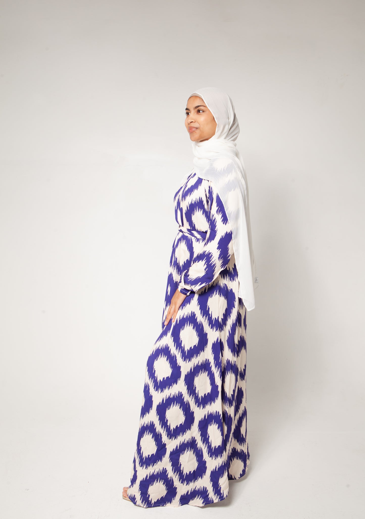 Blue and Cream Dress