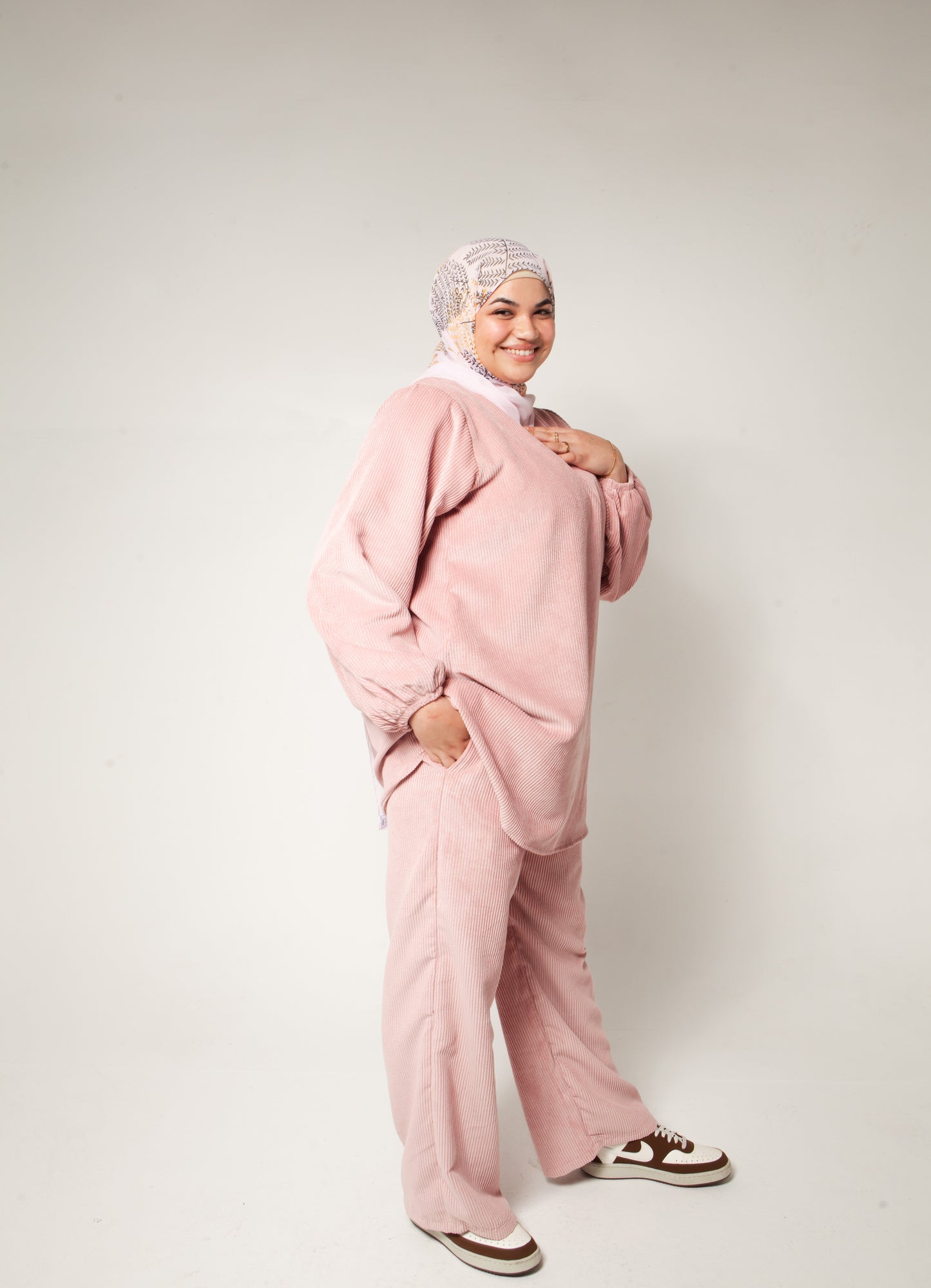 Pink Corduroy Set