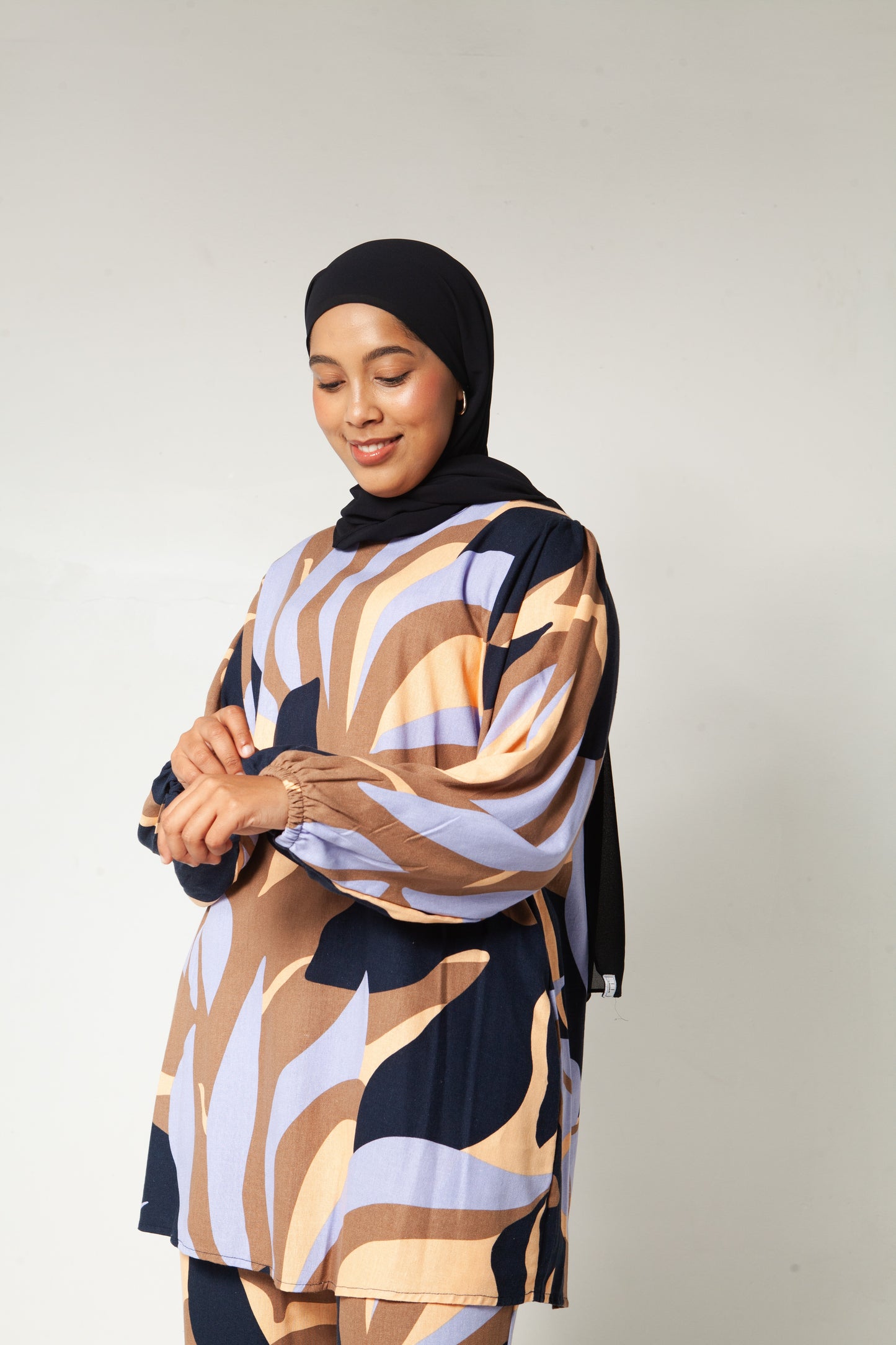 Multicolour Leaf Linen Set