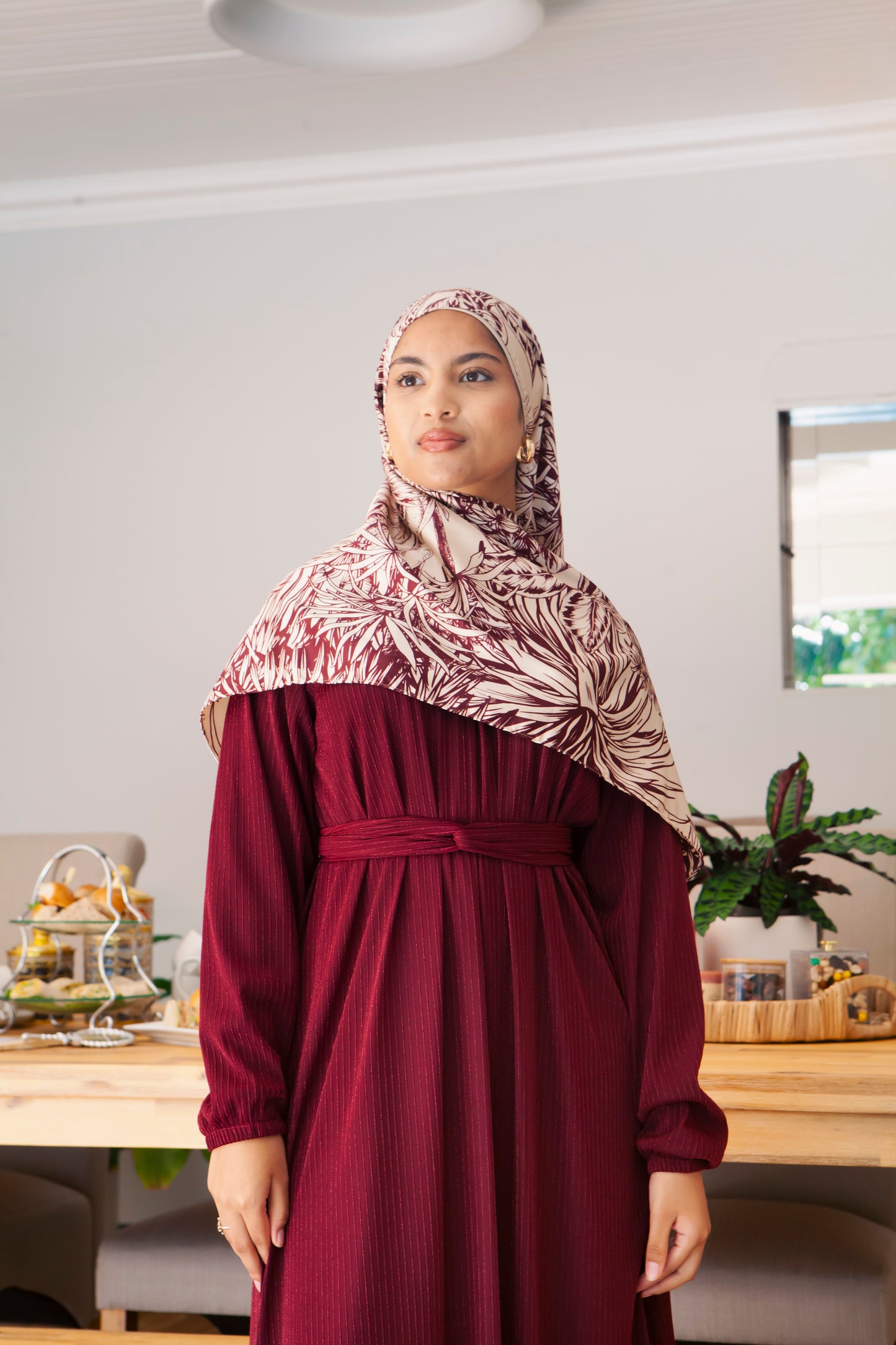 Amara Maroon Dress